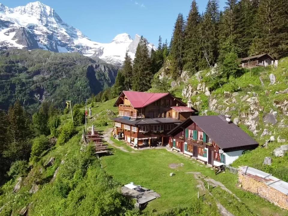 Berggasthaus Tschingelhorn Hotell Stechelberg Exteriör bild